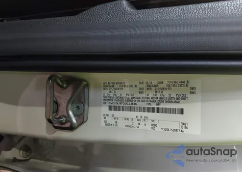 2016 Ford Escape Titanium from USA, damaged, VIN 1FMCU9J97GUC32516